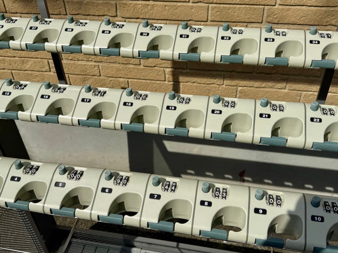 ス*パ様 【美品✨】テラモト　ロック式傘立　キーレス傘立SD2　折りたたみ式　3