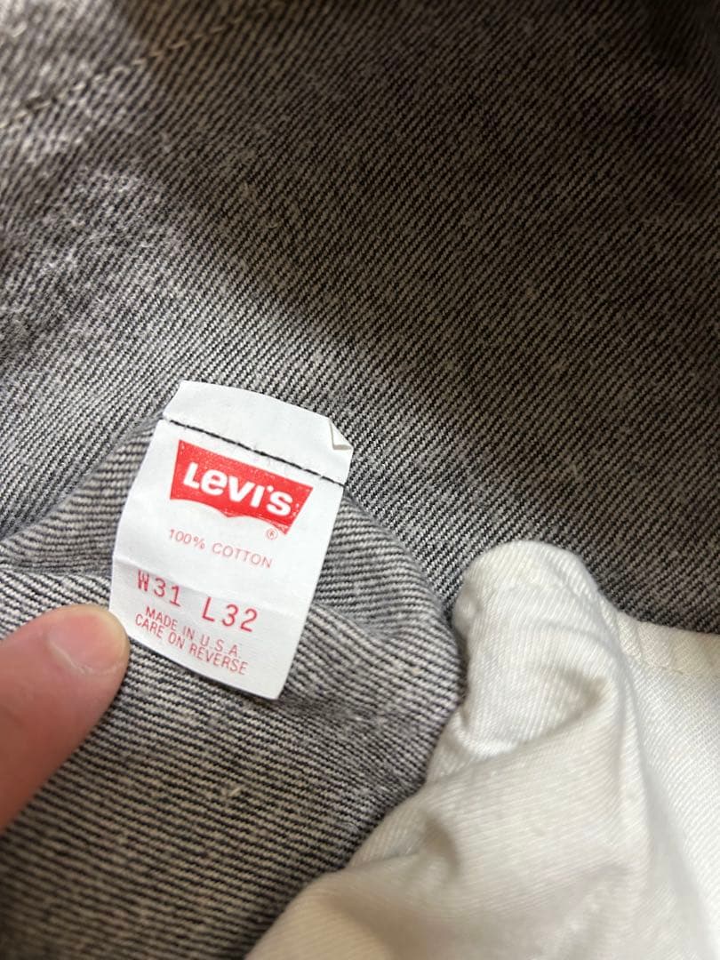 90s USA製 先染め ブラック LEVI'S 501 W31