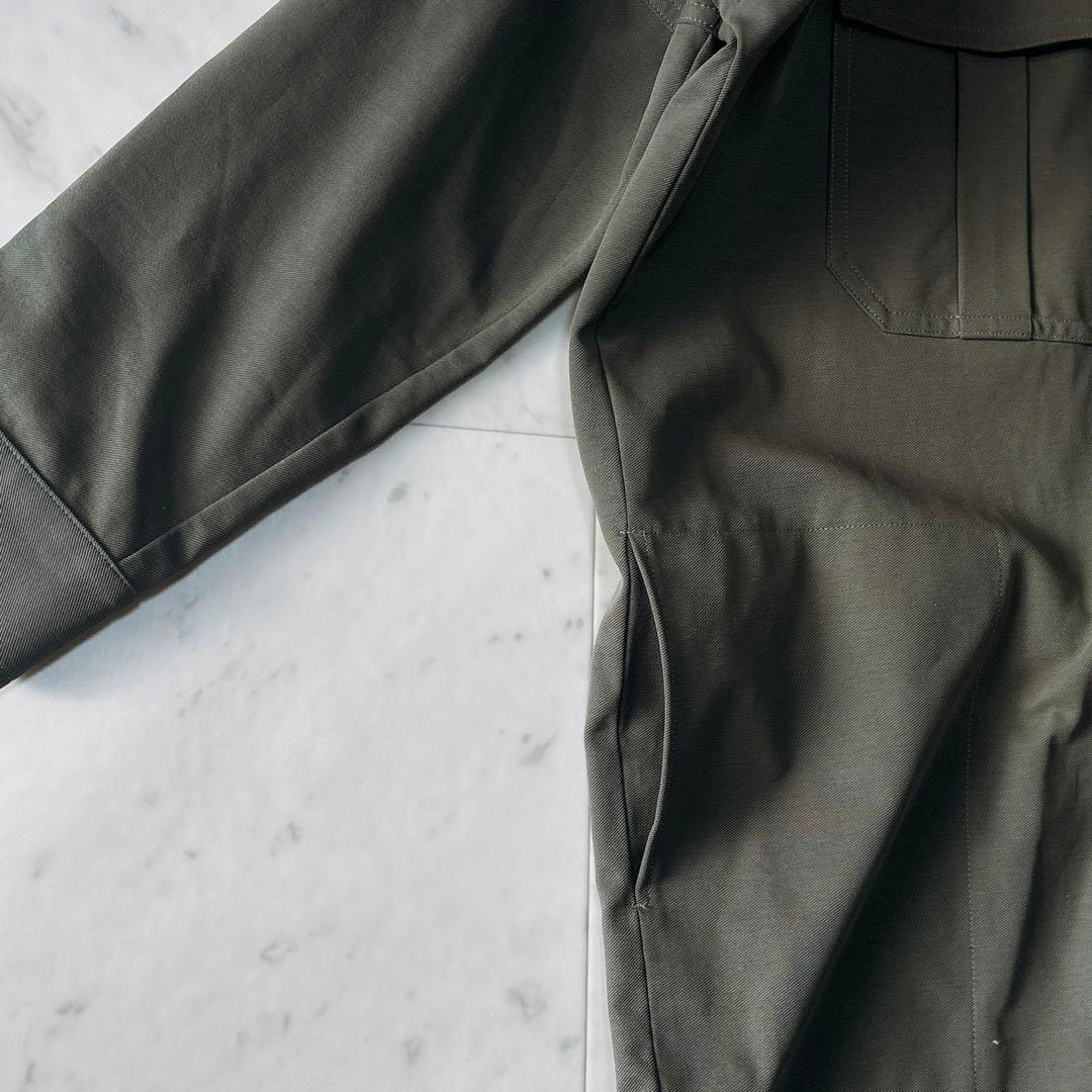 極美品 コグザビックスモーク ゆったり サファリシャツ ロングシャツ コクーン