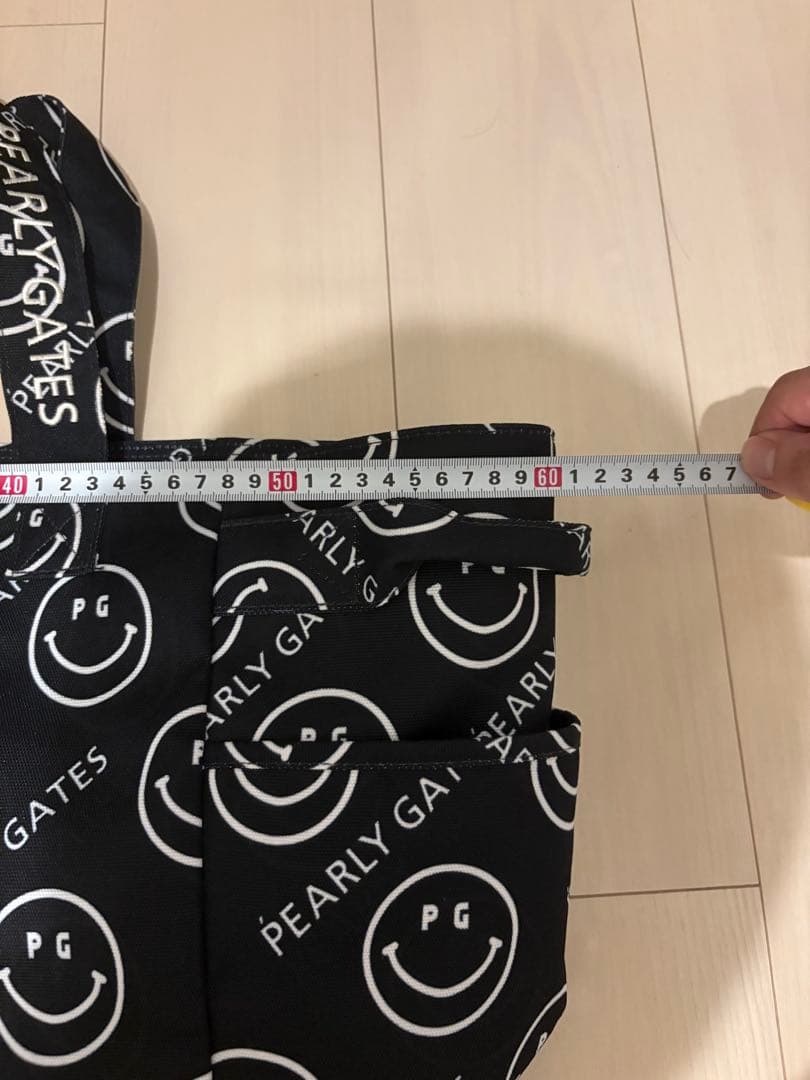 美品‼️PEARLY GATES スマイル柄 ロッカートートバッグ 大容量！！