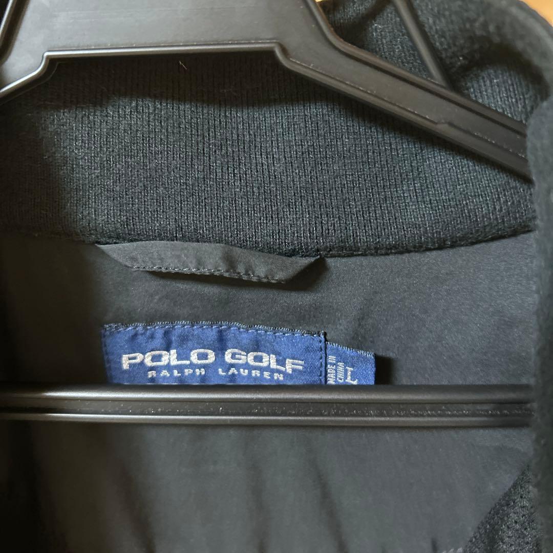 Ralph Lauren 黒 ハーフジップ ポロシャツ L