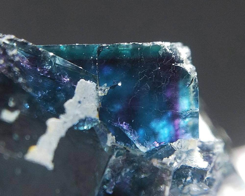 425 オコルス鉱山産 ティールブルー ブルー パープル フローライト