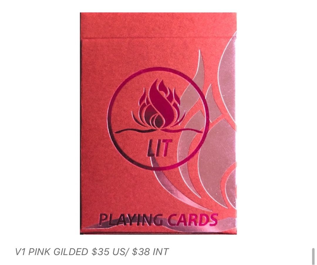 トランプ Lit playing cards v1 v2 gilded