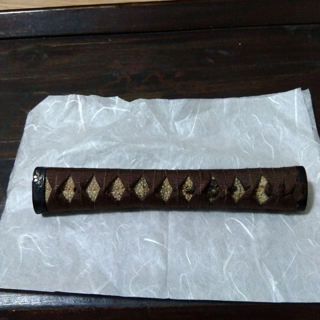 【再値下げ】武具　柄前　長さ21.5cm　刀、長脇差用　縁頭、目貫１作物　花鳥図