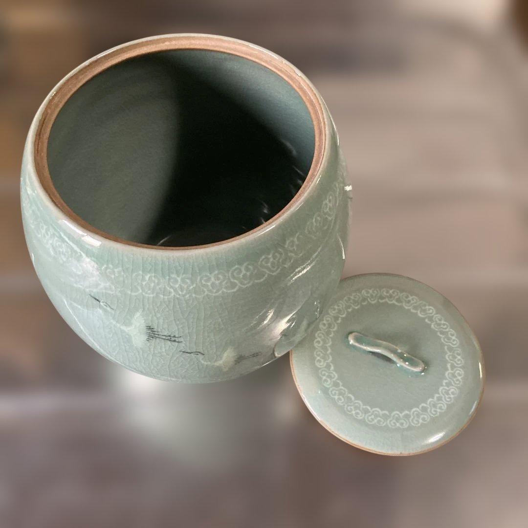 高麗青磁　如泉窯　李連休作　茶道具セット 4点