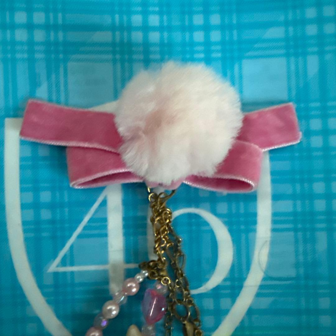 チャーミーキティ 薔薇ファーリボン バッグチャーム 雪の女王シリーズ2006年製