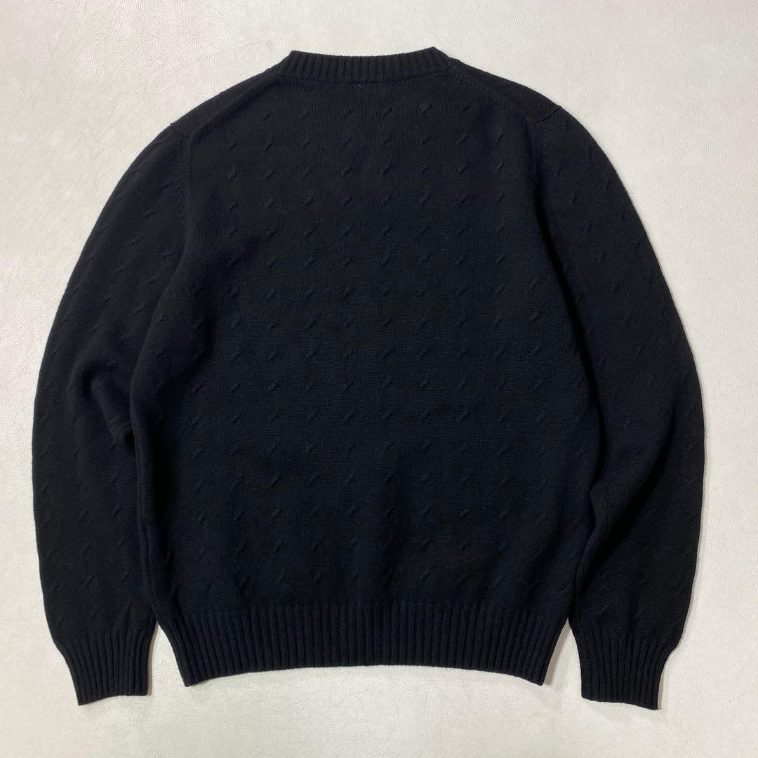 Settefili Cashmere 総柄 ジャガード セーター ブラック