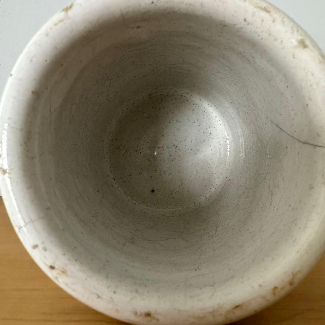 南フランス 19世紀 白錫釉ポット 民藝 古道具 アンティーク 骨董 古物