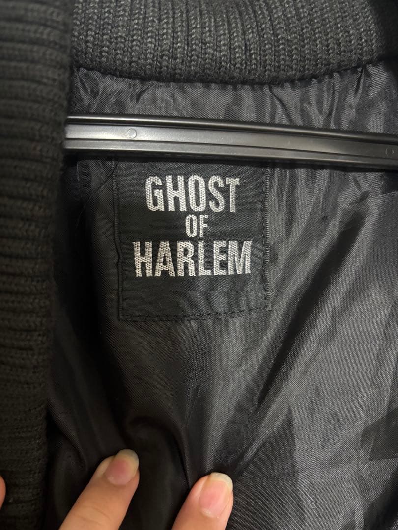 ghost of harlem ミリタリージャケット コート black ファー