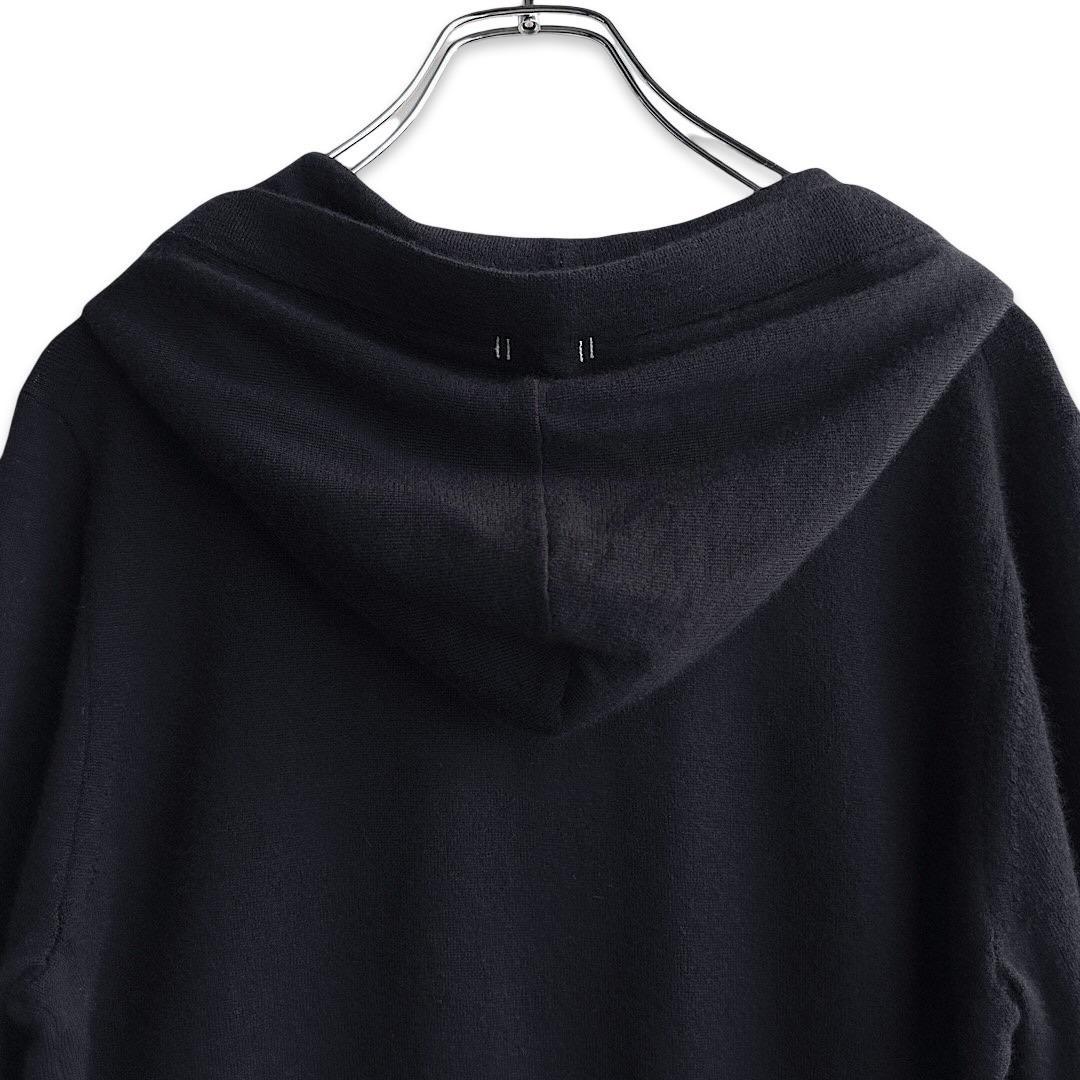 449 パーリーゲイツ 定価49,500円 カシミヤニットパーカー 紺 2 L