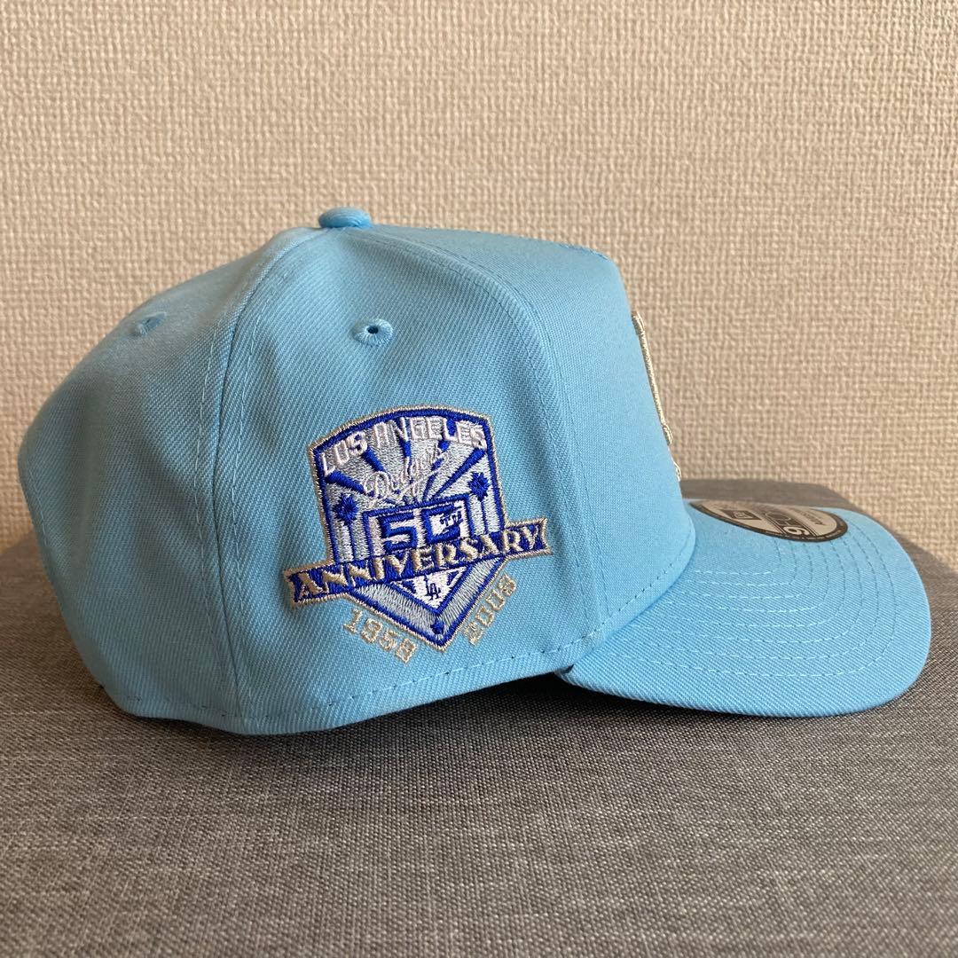 【海外限定】ニューエラ ロサンゼルスドジャース 9FORTY Aフレーム スカイ
