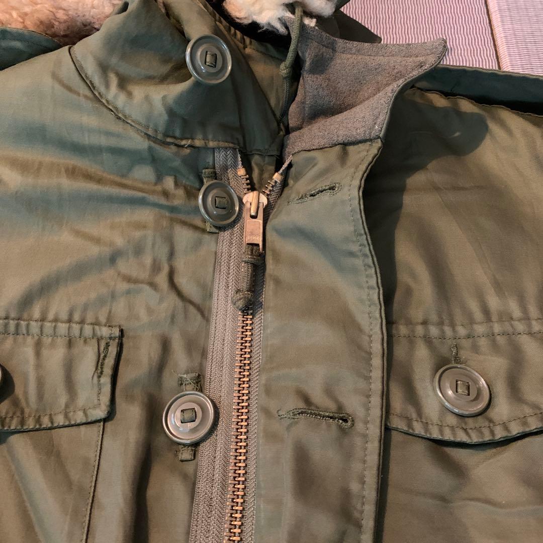 ま*と様 【値下げ】カナダ軍1992年　N-3bミリタリーモッズコート フード付