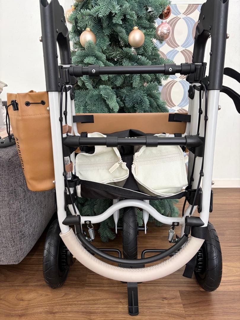 未使用に近い　エアバギー　DOME3 2ペットカート　ホワイトアッシュ　オーツ