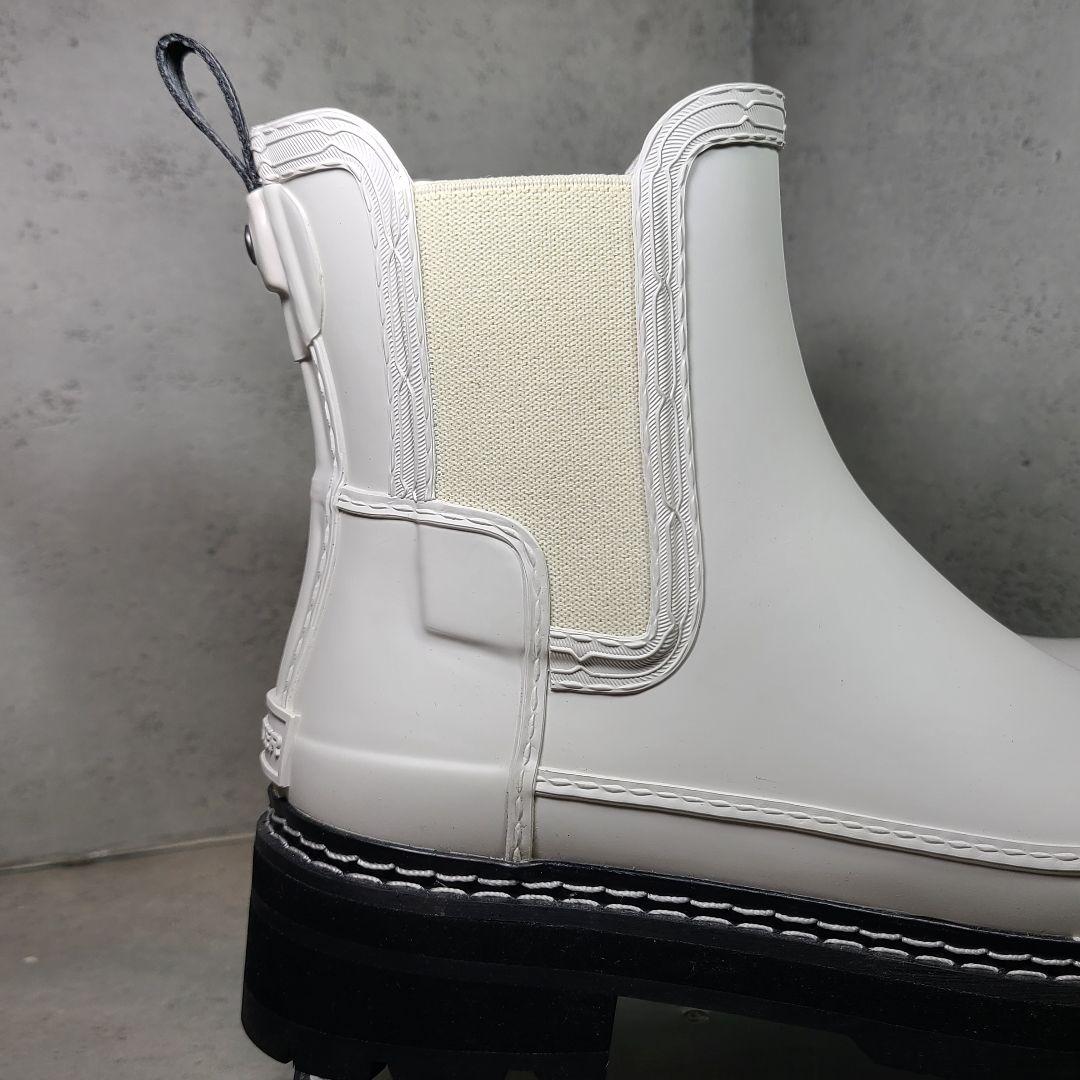 【HUNTER】サイドゴアレインブーツ　リファインド スティッチ ディテール