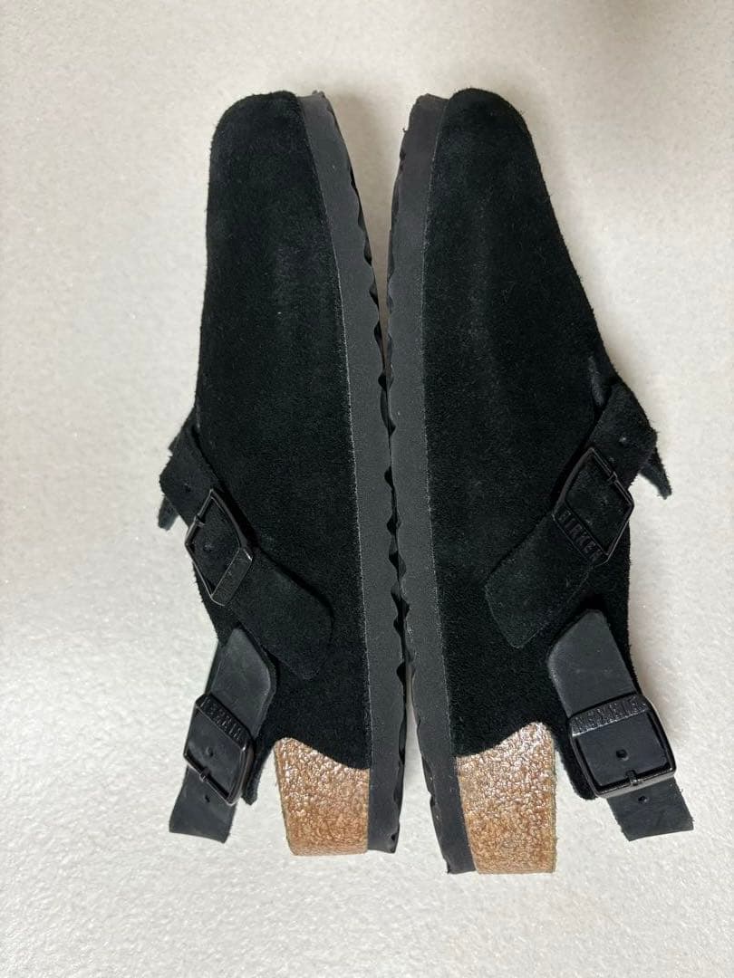 【美品】ビルケンシュトック tokio スエード サンダル黒38（24.5cm）