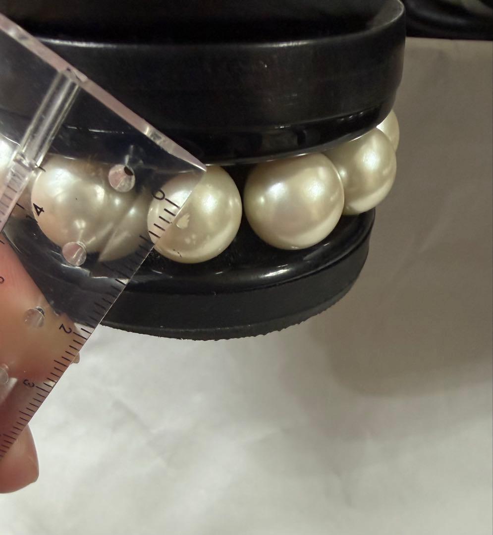 ニコラスカークウッド　パールソール　サンダル　黒　36