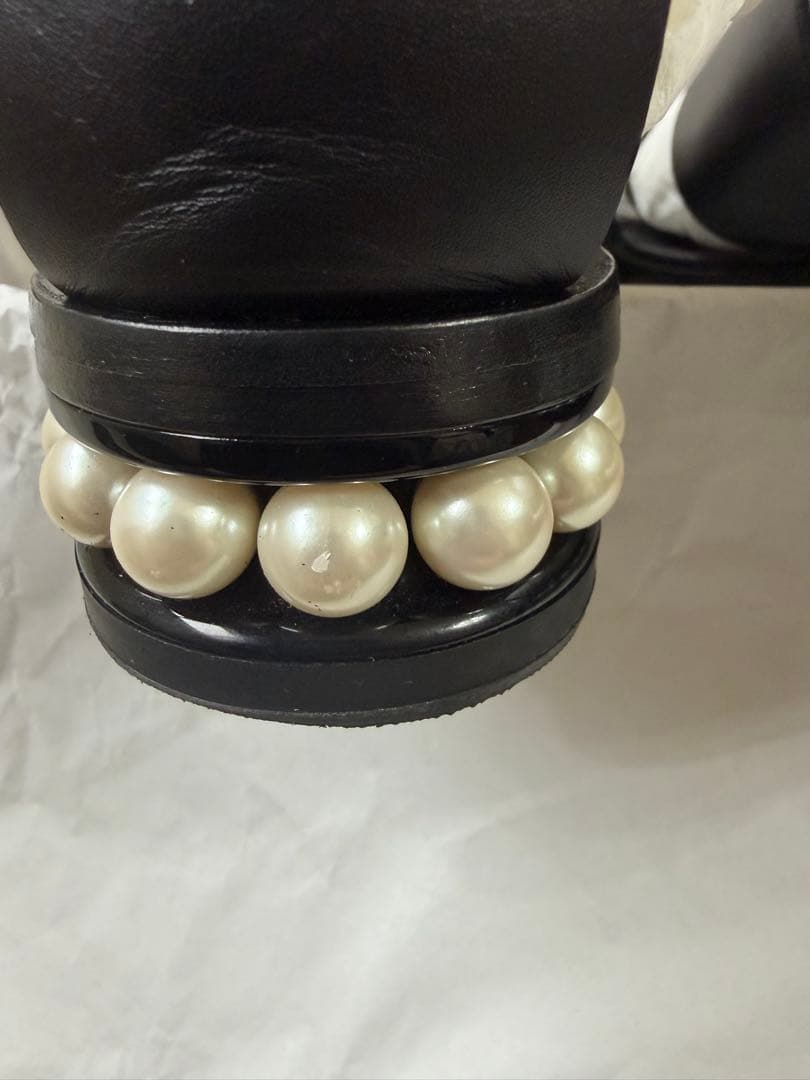 ニコラスカークウッド　パールソール　サンダル　黒　36