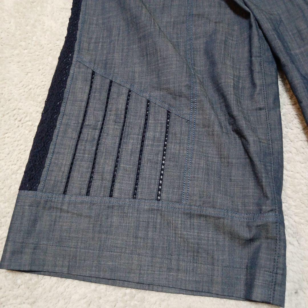 an吉 アンキチ センソユニコ デニム クロップド ワイドパンツ