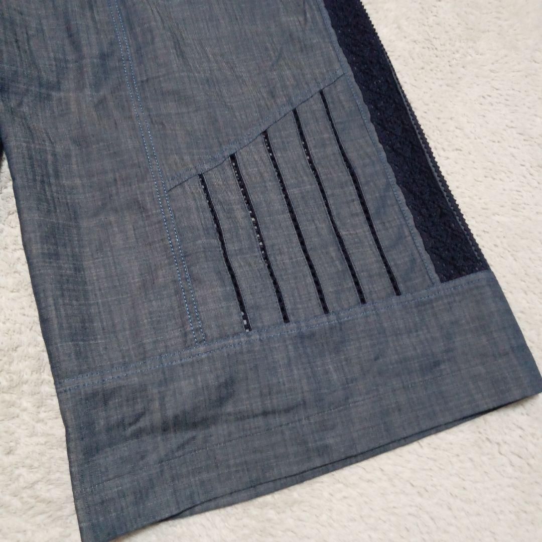 an吉 アンキチ センソユニコ デニム クロップド ワイドパンツ