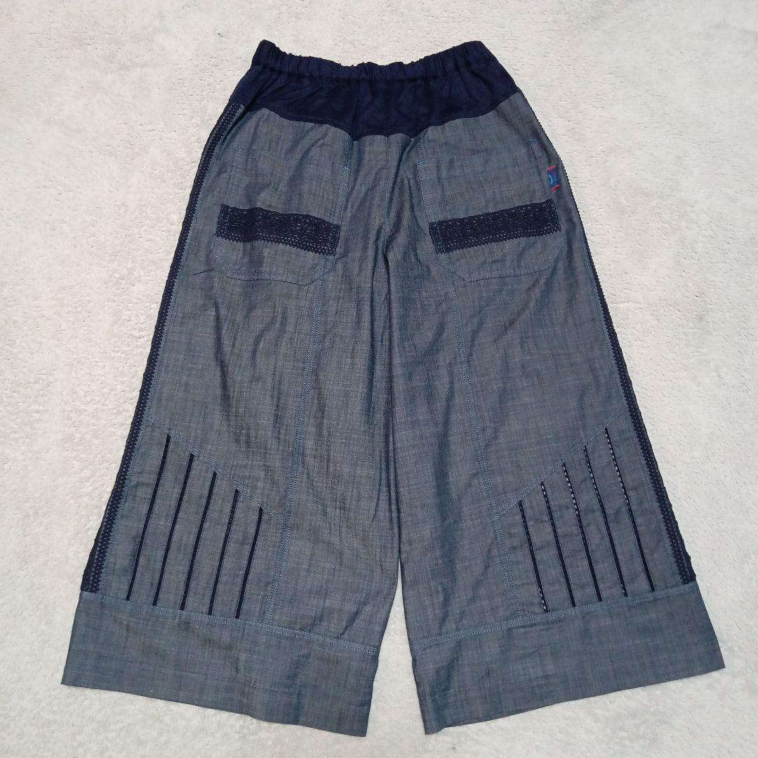 an吉 アンキチ センソユニコ デニム クロップド ワイドパンツ