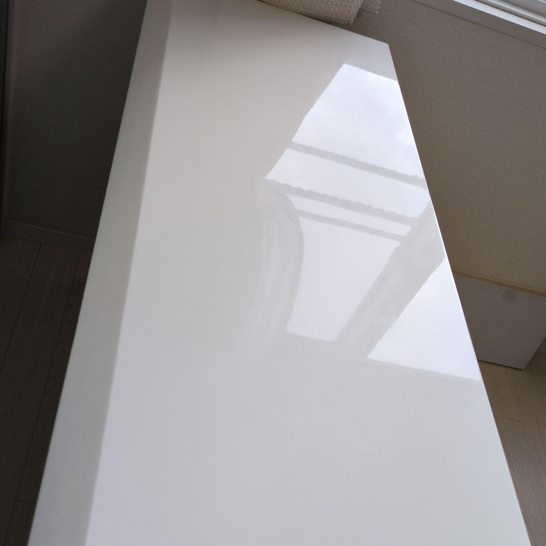 ホワイト L字型カウンターテーブル②のみ