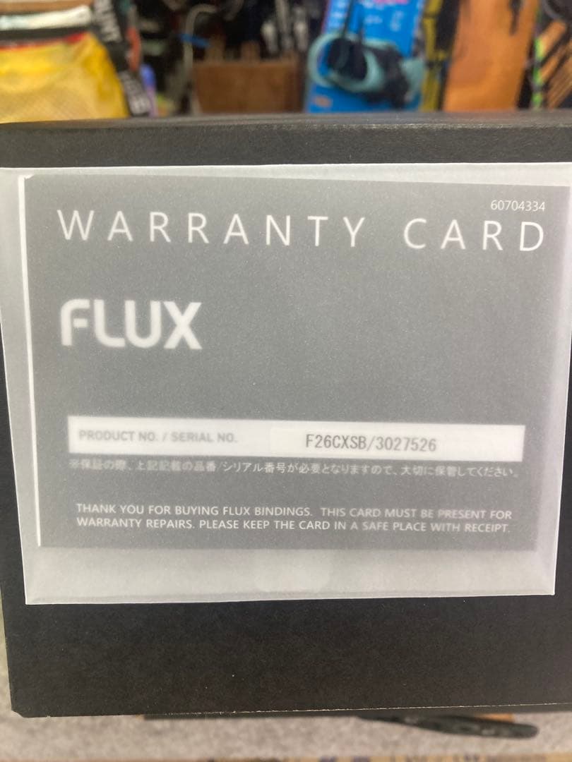 FLUX F26CXS ビンディング ブラック S