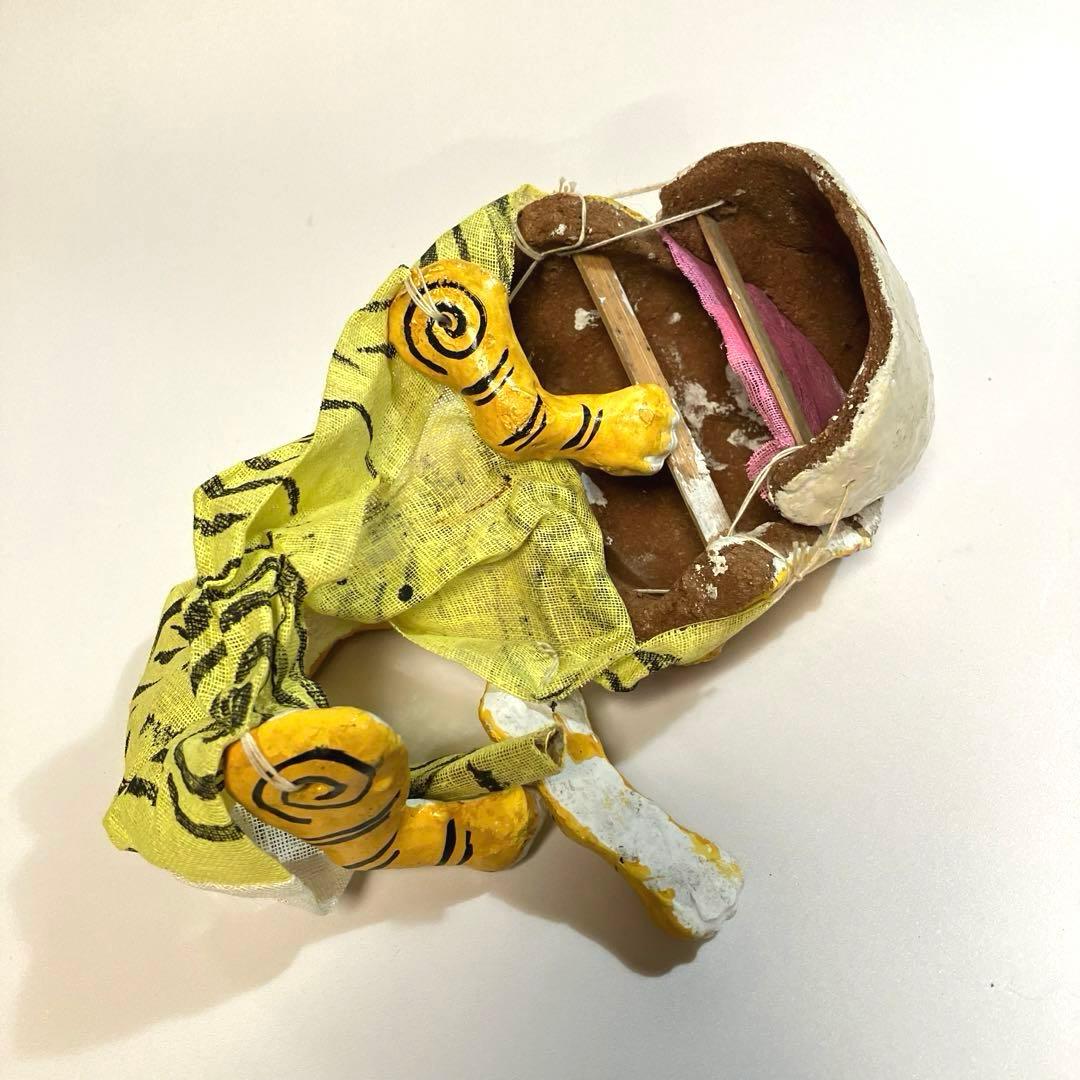 世界の民芸　古作　台湾　民衆玩具　布袋戯　虎爺　偶頭　人形芝居　民間信仰　魔除け