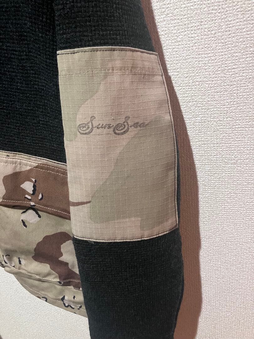 トップス SUNSEA 22aw 2 Army Patch Thermal Turtle