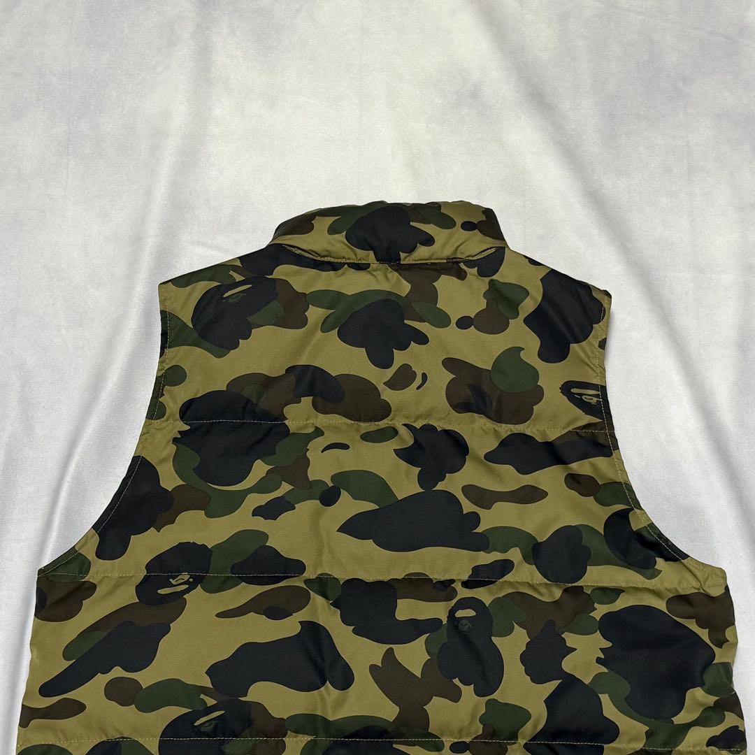 A BATHING APE アベイシングエイプ ダウンベスト 迷彩柄 カモフラ