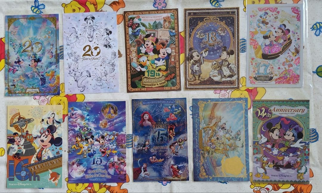 ディズニーポストカードまとめ売り　TDS TDL　アニバーサリー