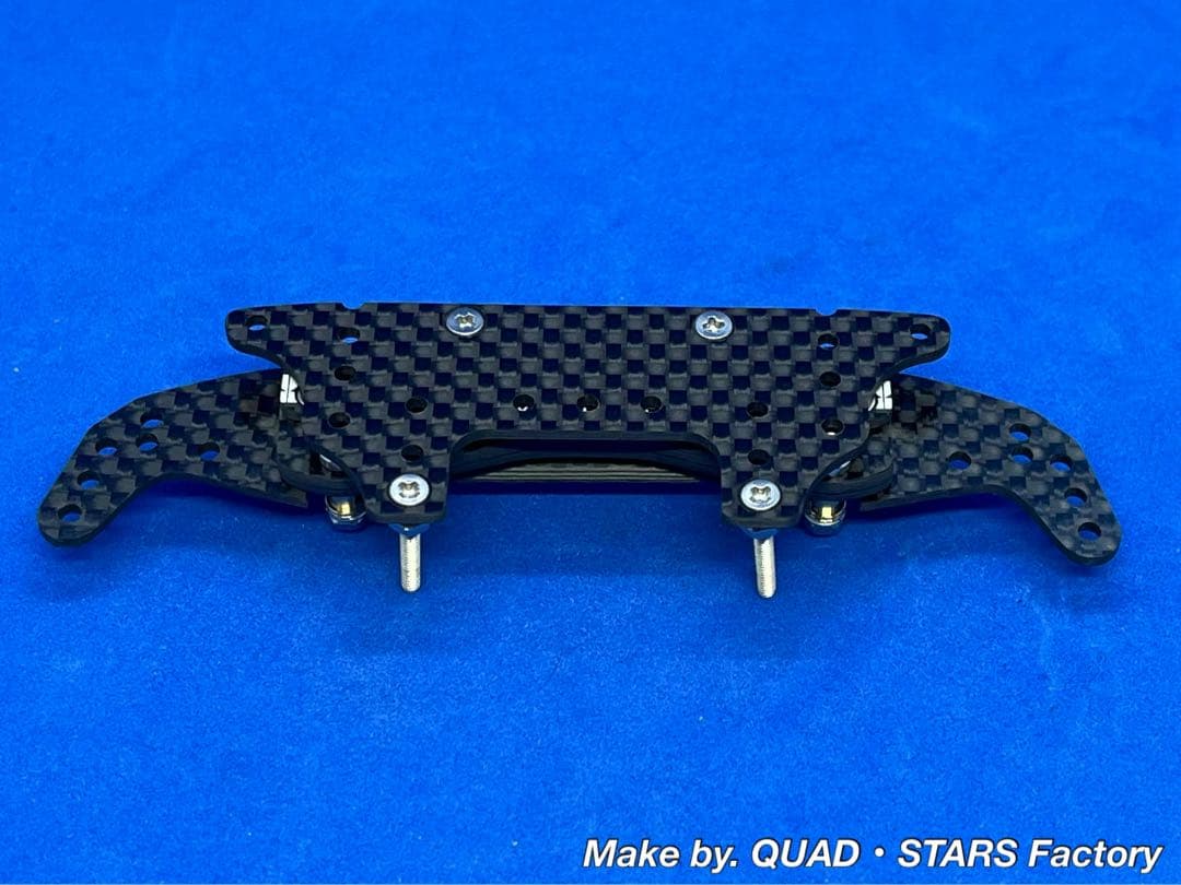 【ミニ四駆・MS用】2軸ATピボットバンパー　J-CUP2022／カーボン