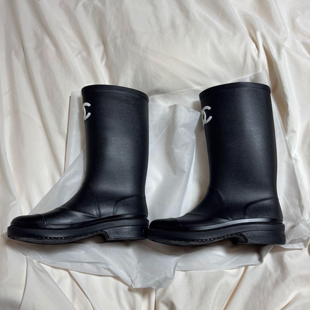 CHANEL ブラック 長靴