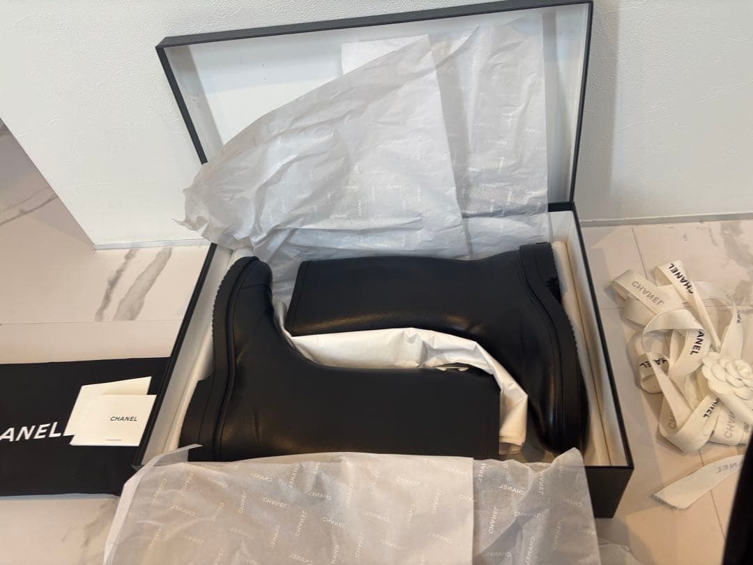 シャネルレインブーツ　新品未使用