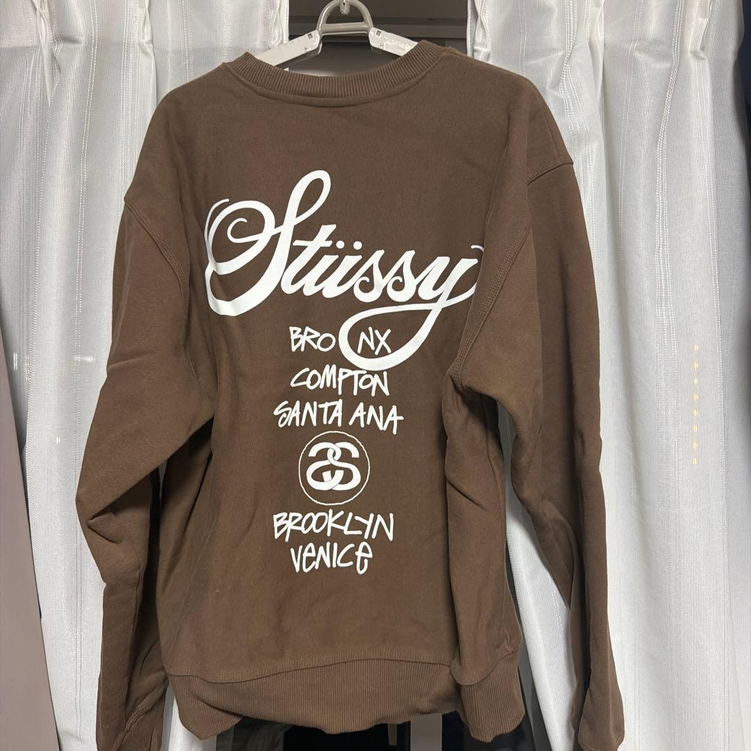 Stüssy ブラウン スウェット Mサイズ