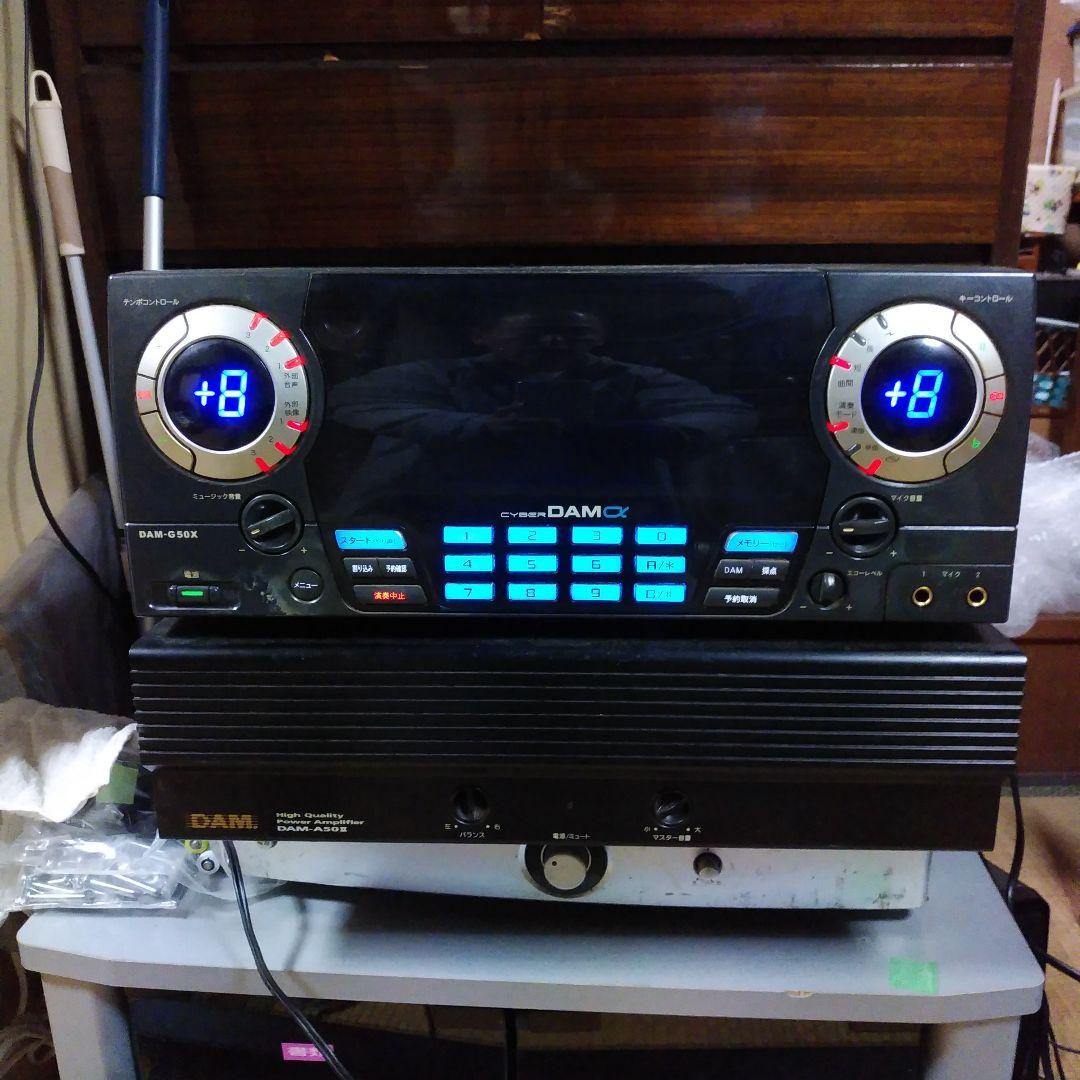 値引き❕売れちゃいます❕！カラオケＤＡＭ　アンプセット　マイクカバーオマケ付❕