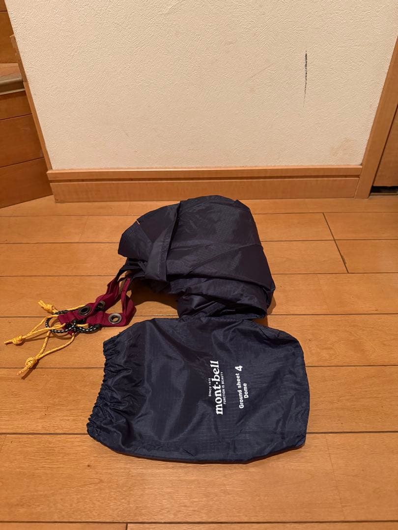 モンベル　ステラリッジ4スリーブ式 (テント、グランドシート、レインフライ)
