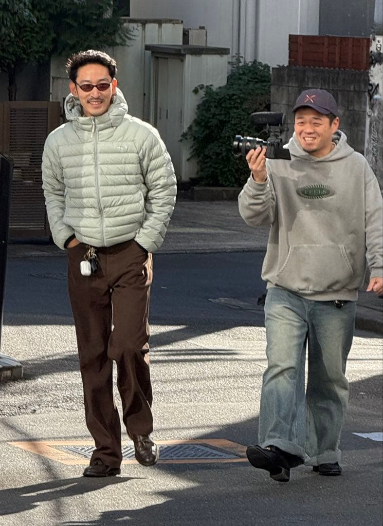 FEELS. 上杉柊平SHELL DOWN JACKET LIGHT GREEN