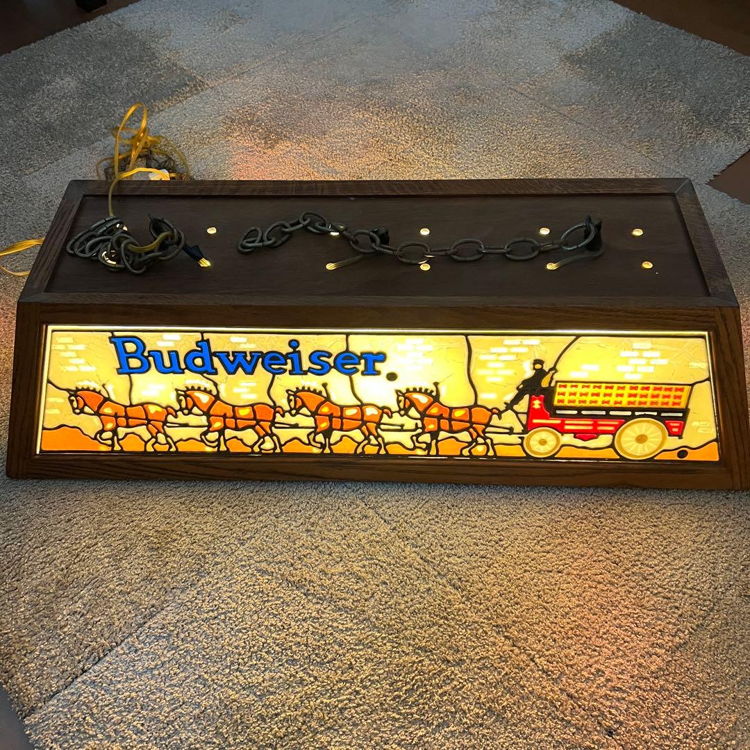 Budweiser バドワイザー プールバーライト ヴィンテージ ✨激レア✨馬車