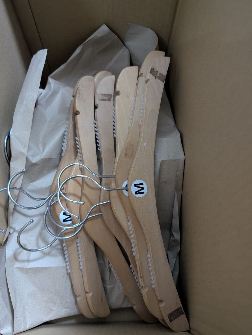 平ハンガー　木製ハンガー　平型木製ハンガー　和装用ハンガー　35本 まとめ売り