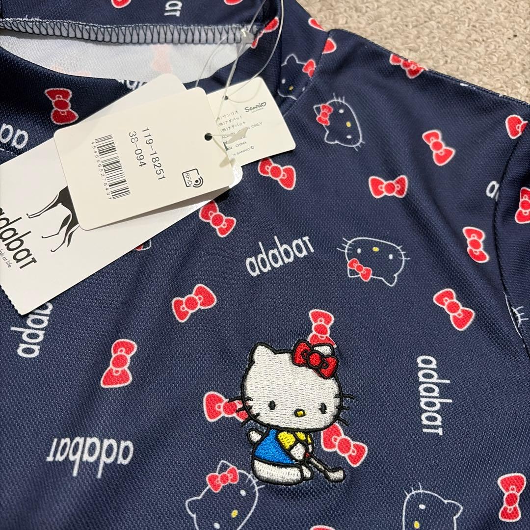 新品未使用タグ付 アダバット半袖 ネイビー