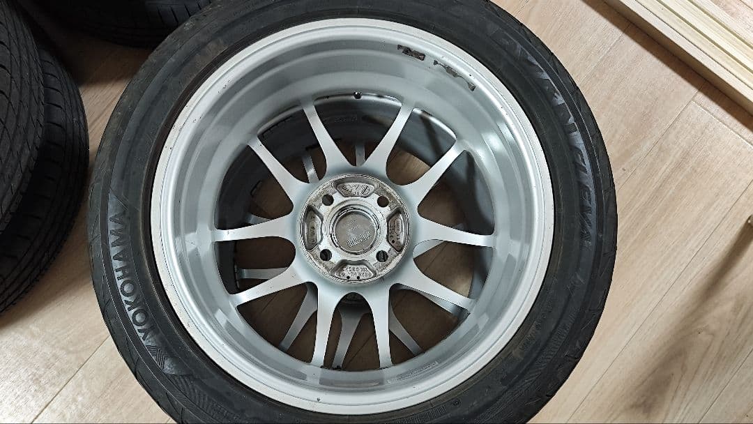 千葉県手渡し　エンケイPF01 100-4H 6.5J +53 4本