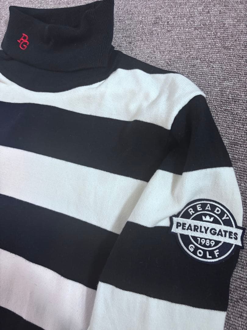 かとちゃんPEARLY GATES ゴルフタートルネックセーター　美品