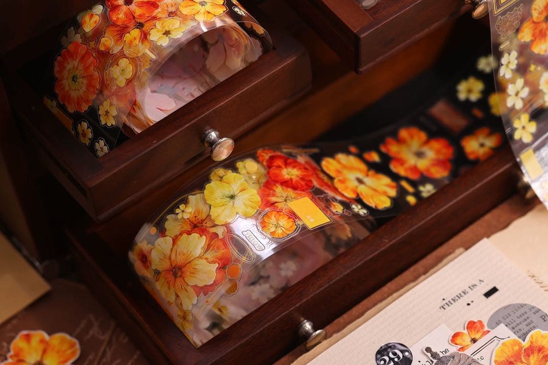 ⭐️SALE⭐️小白家文創《鎏金漫漫》海外マスキングテープ マステ 【2749】