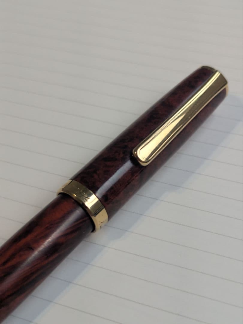 プラチナ万年筆　バランス　ブライヤー　太字　14金