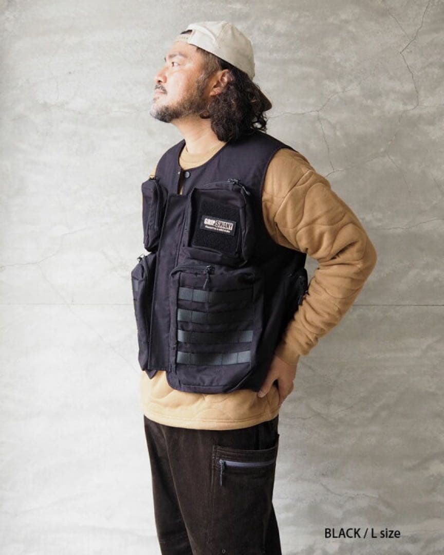 新品 GRIPSWANY FP MIL VEST / BLACK サイズL