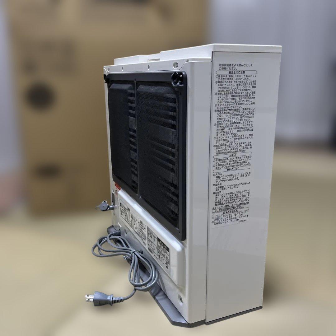 ガスファンヒーター　日本製ノーリツ　都市ガス 専用ホース付き