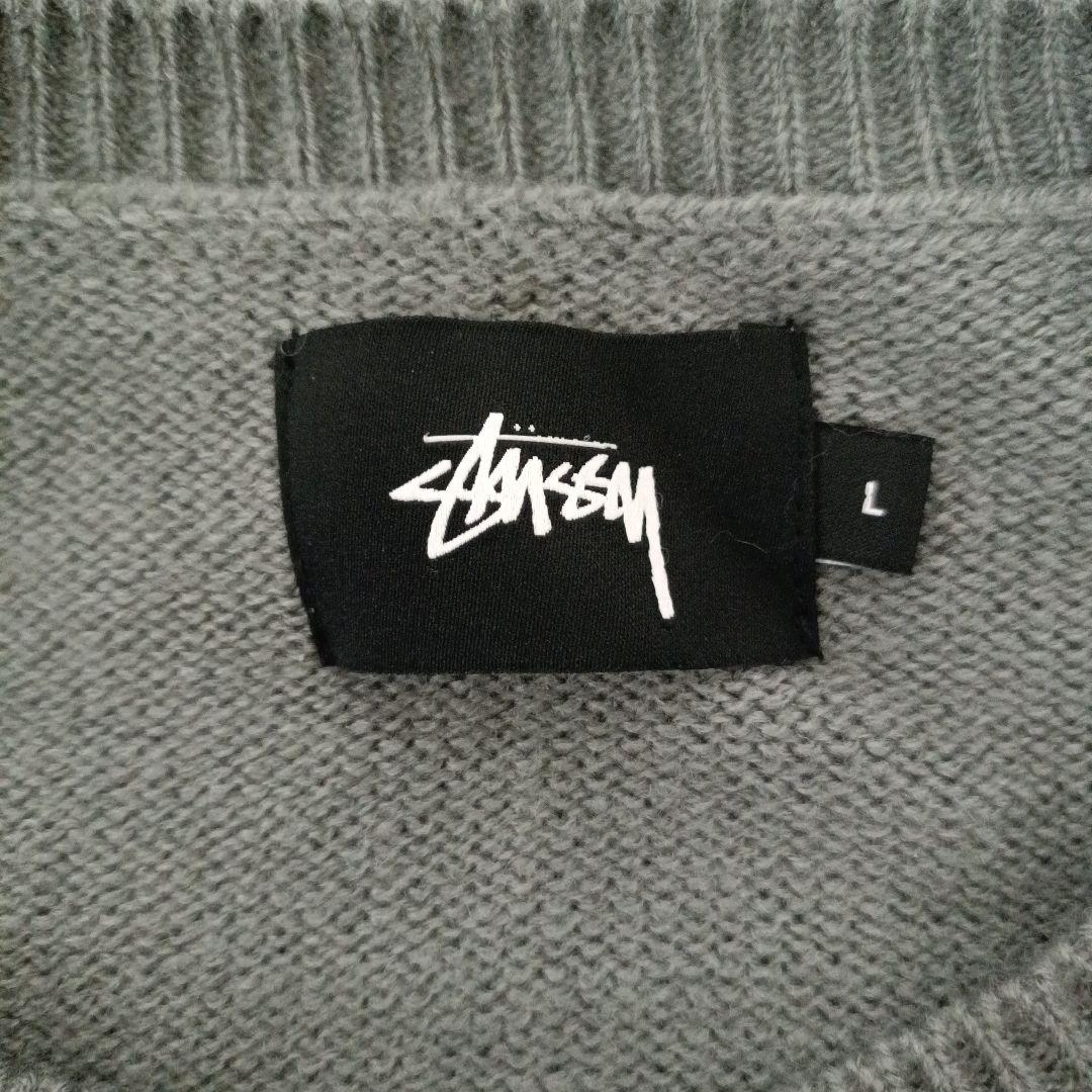 stussy ロゴ ニットセーター