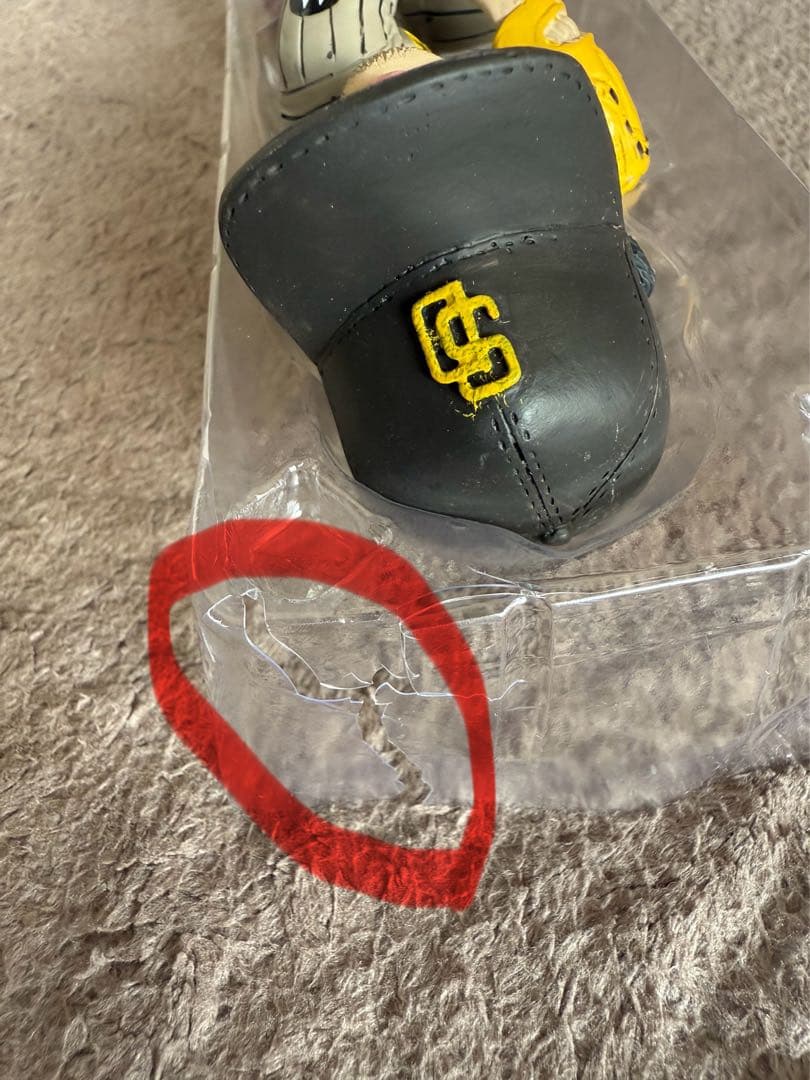 ダルビッシュ有3000奪三振 ボブルヘッド 球場限定品 ※キャップ後部微小傷アリ