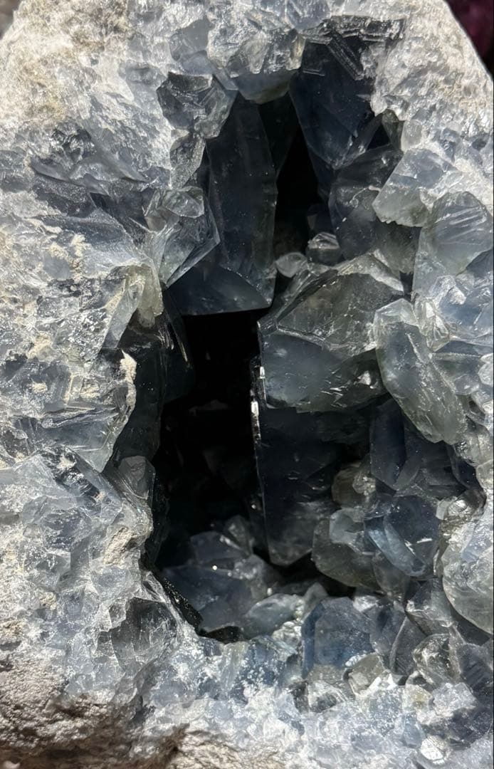 超巨大セレスタイトジオード　原石