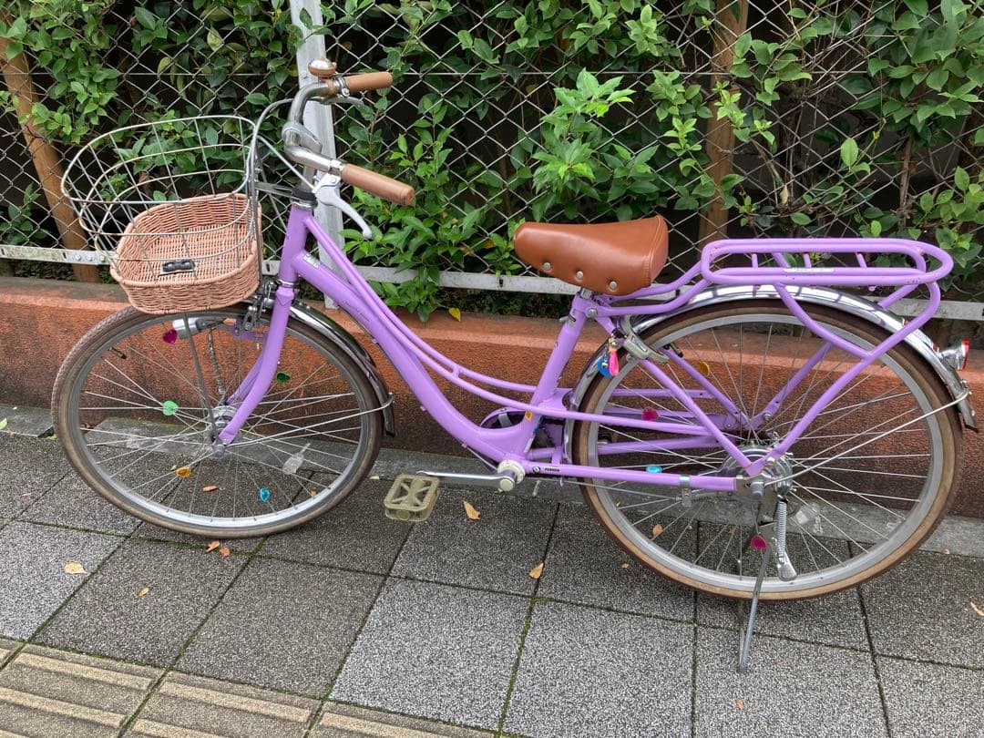 あさひ ASAHI フェリーク ジュニア 自転車24インチ パープル